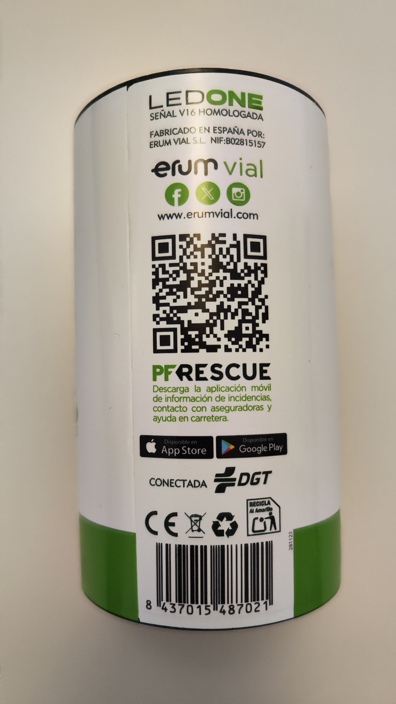 LED One ECO Connected - Luz de Emergencia Coche - Señal V16 Homologada DGT