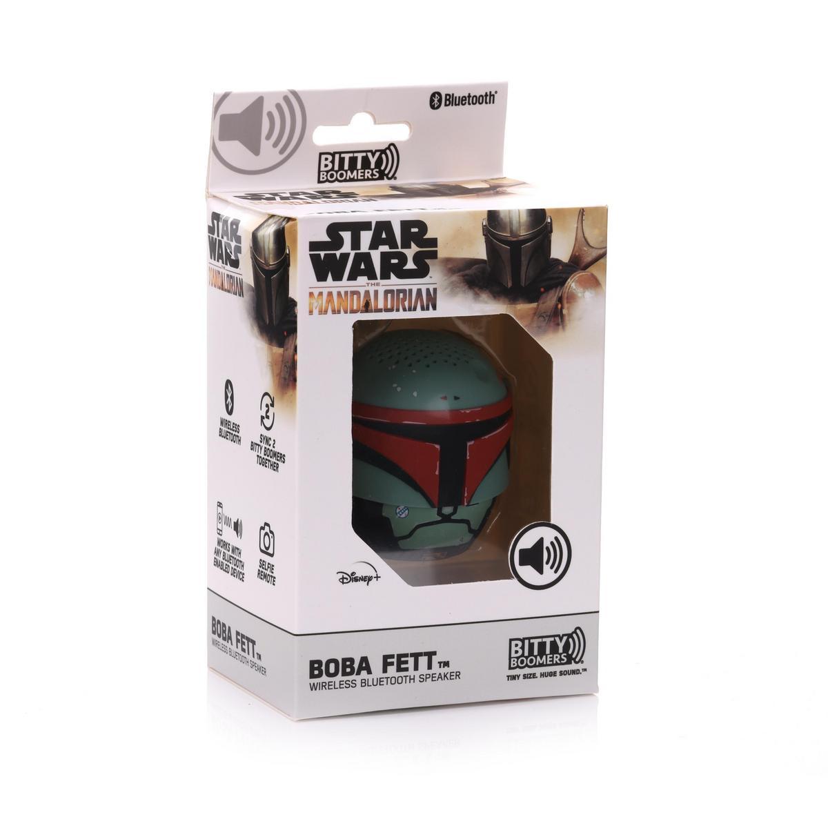 Bitty Boomers - Star Wars Mandalorian Boba Fett - Mini Altavoz Bluetooth 5cm