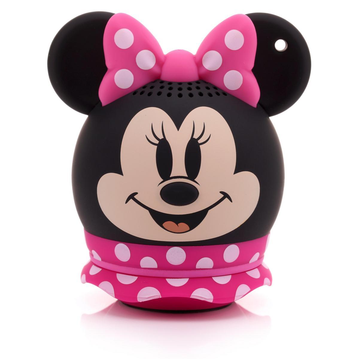 Bitty Boomers - Disney Minnie Rosa - Mini Altavoz Bluetooth 5cm