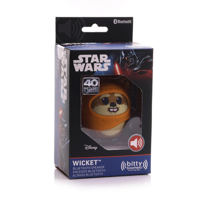 Bitty Boomers - Star Wars Ewok Wicket - Mini Altavoz Bluetooth 5cm